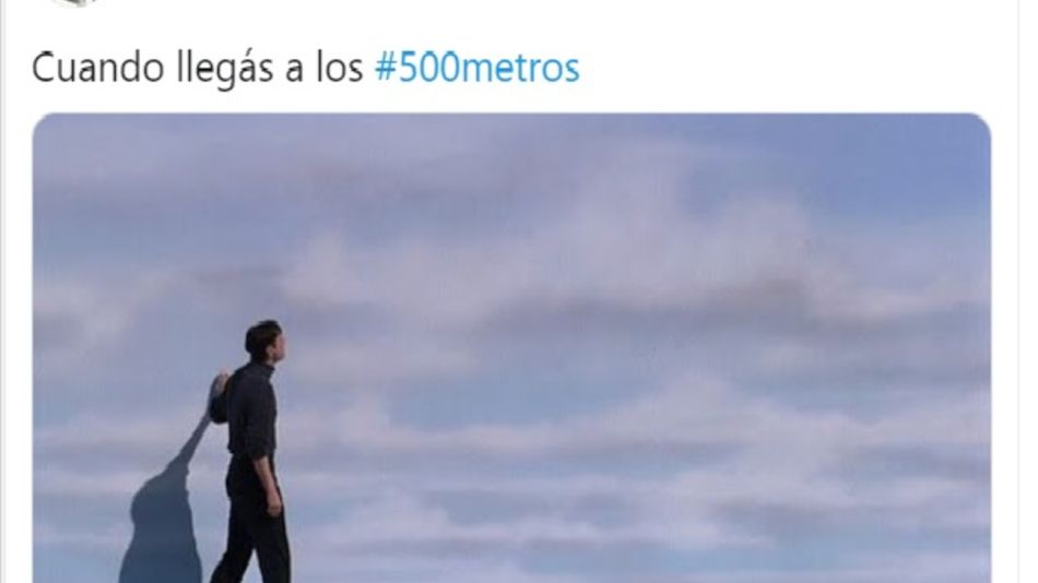 Memes sobre las salidas de 500 metros