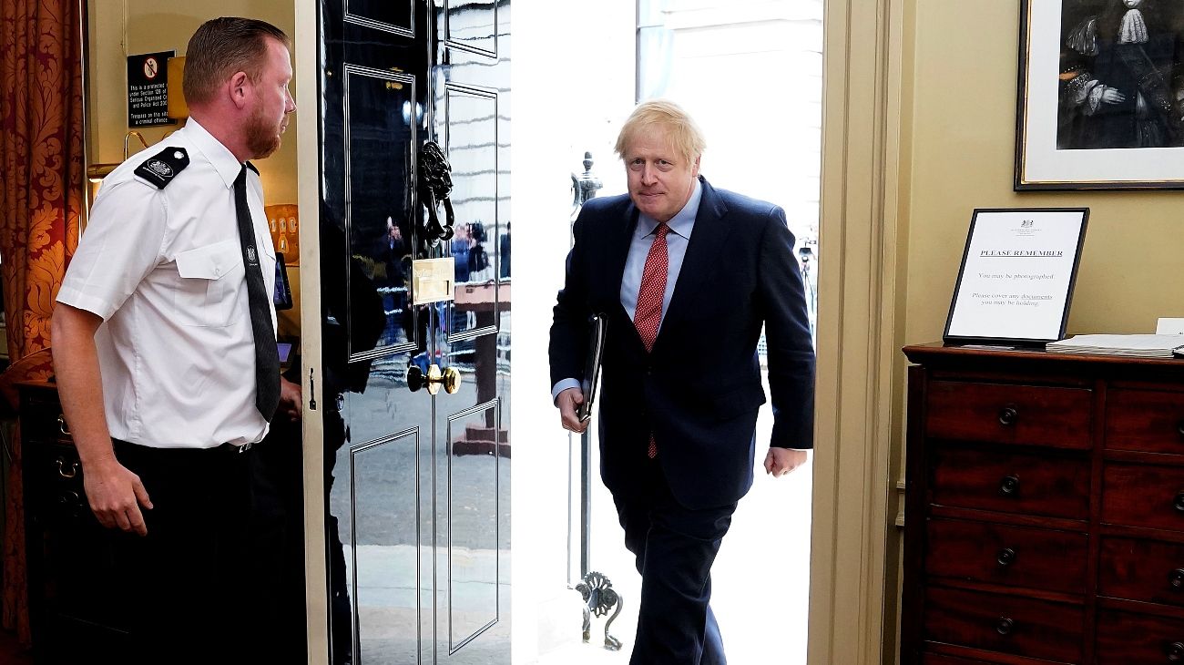 Boris Johnson, premier británico, en su regreso a las tareas.