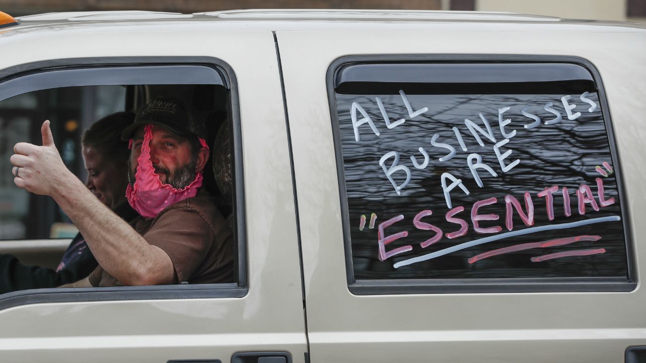 Estados Unidos: Protestas de grupos conservadores contra las medidas de quedarse en casa