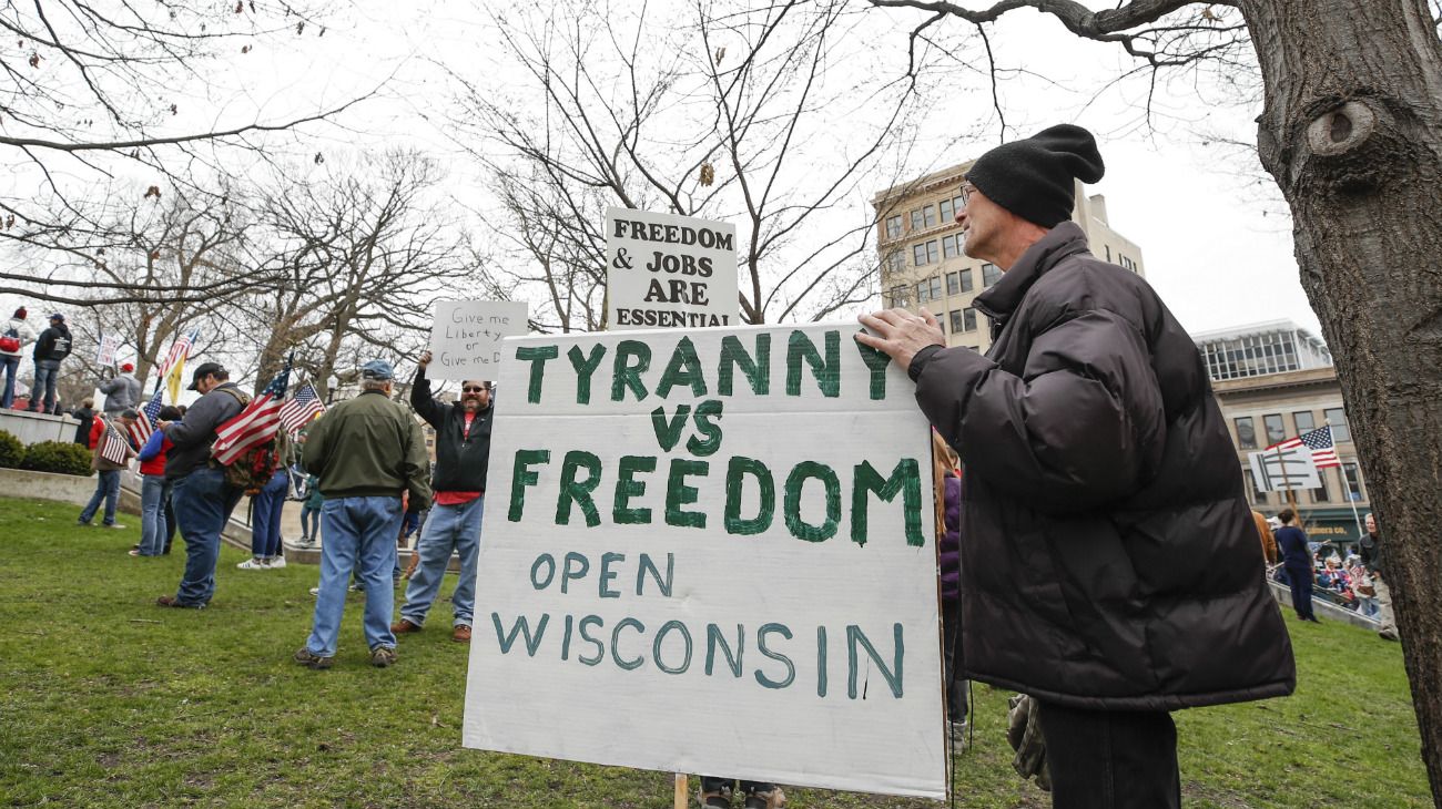 Estados Unidos: Protestas de grupos conservadores contra las medidas de quedarse en casa