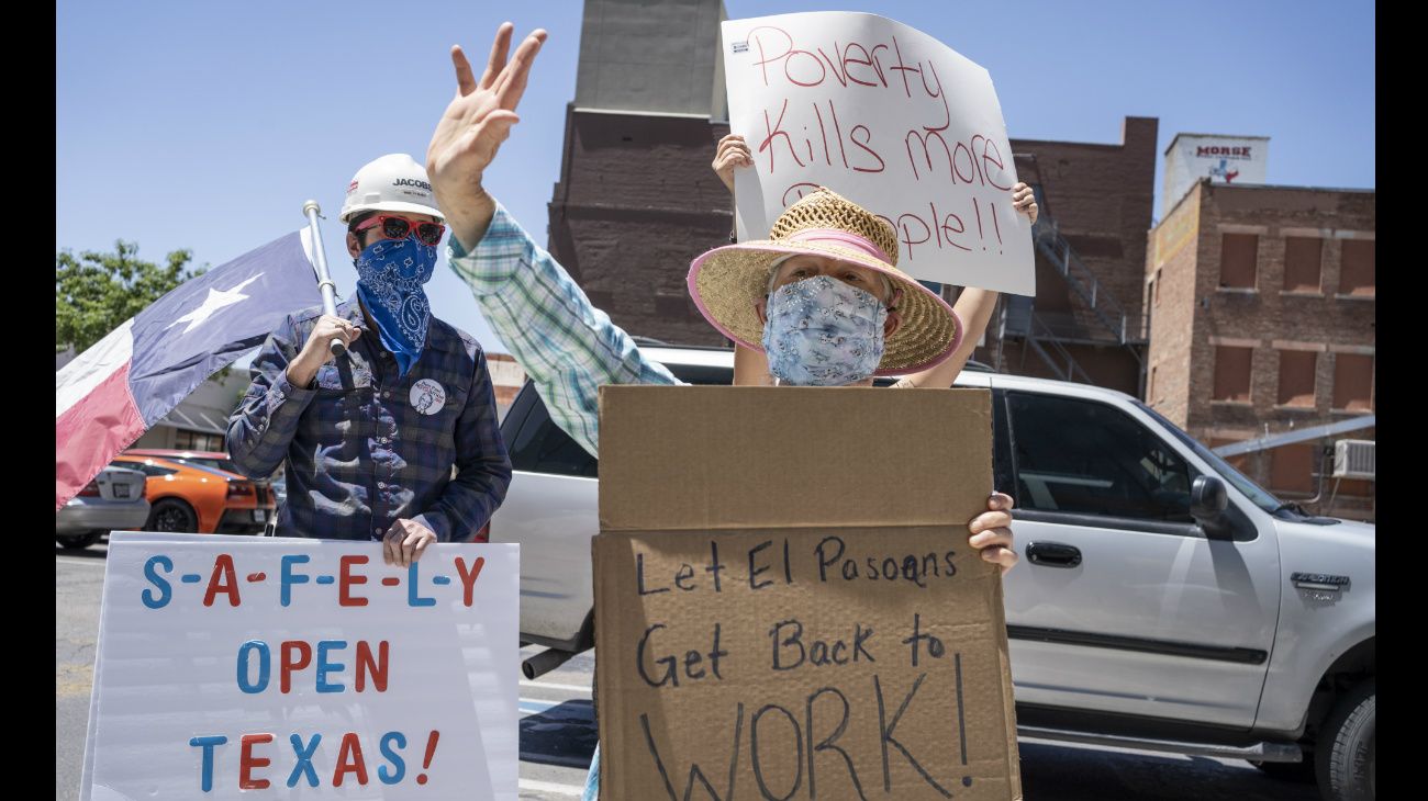 Estados Unidos: Protestas de grupos conservadores contra las medidas de quedarse en casa