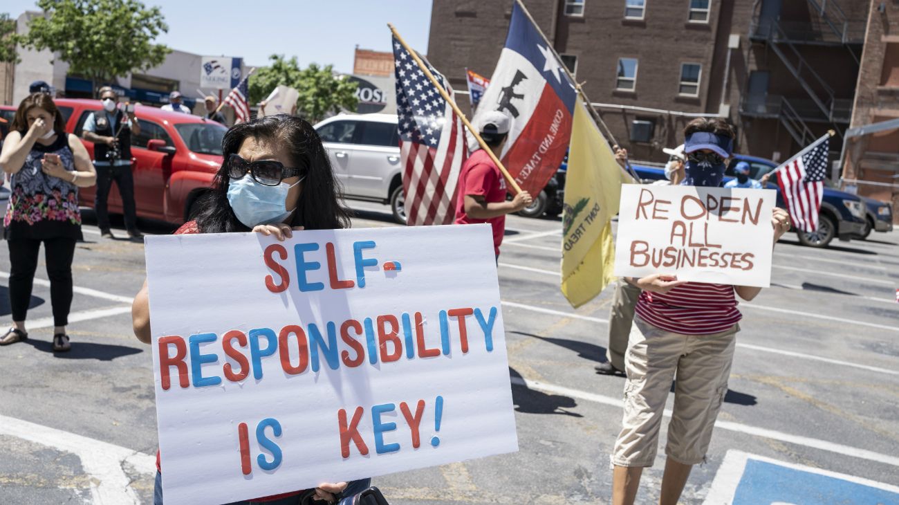 Estados Unidos: Protestas de grupos conservadores contra las medidas de quedarse en casa