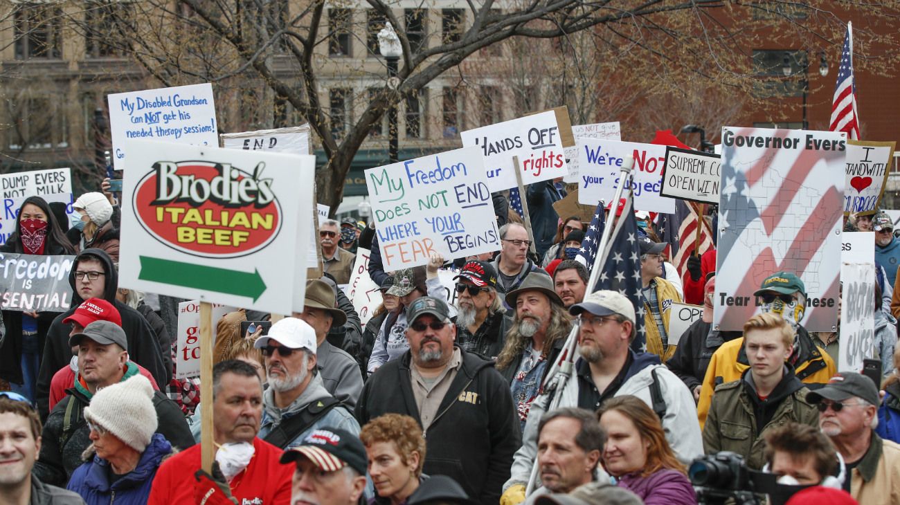 Estados Unidos: Protestas de grupos conservadores contra las medidas de quedarse en casa