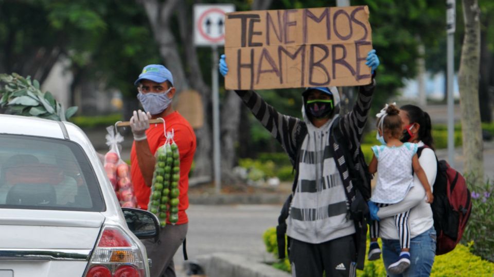 Migrantes venezolanos en Ecuador. La situación social se agravará en la región.