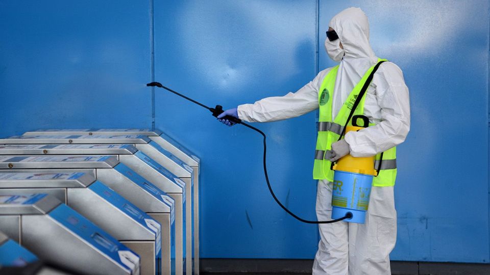 Desinfección por coronavirus en trenes