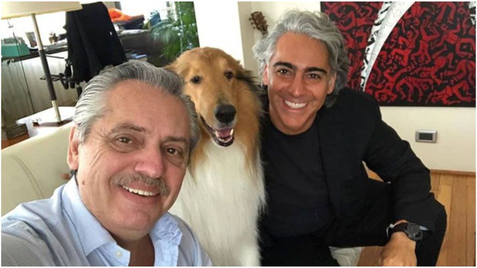 Alberto Fernández junto a Marco Enriquez Ominami.