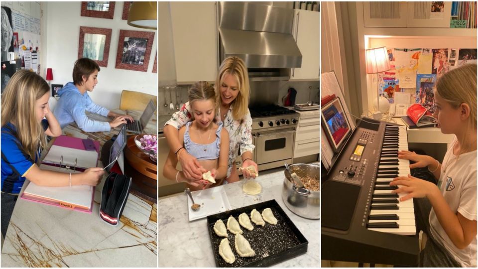 Valeria Mazza: cuarentena en familia y con momentos definidos para las tareas.