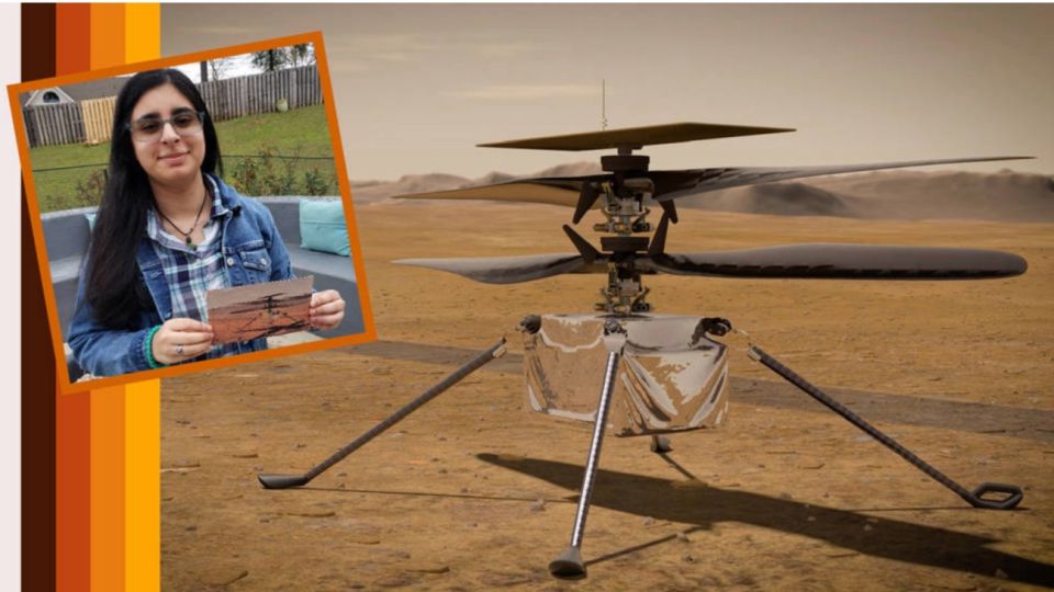 Vanesa Rupaani, fue la estudiante norteamericana que bautizó "Ingenuity" al helicóptero que la NASA mandará a Marte en 2021.
