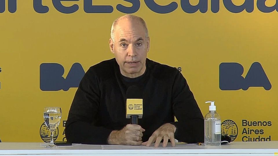 El jefe de Gobierno porteño Horacio Rodríguez Larreta