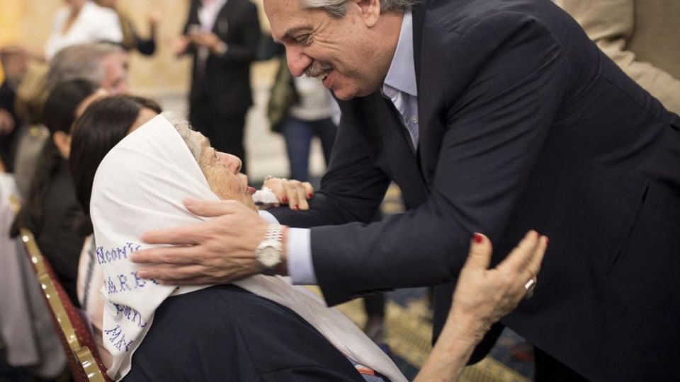 La titular de Madres de Plaza de Mayo, Hebe Pastor de Bonafini