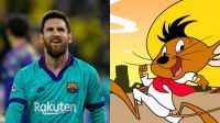 Lionel Messi y Speedy Gonzales