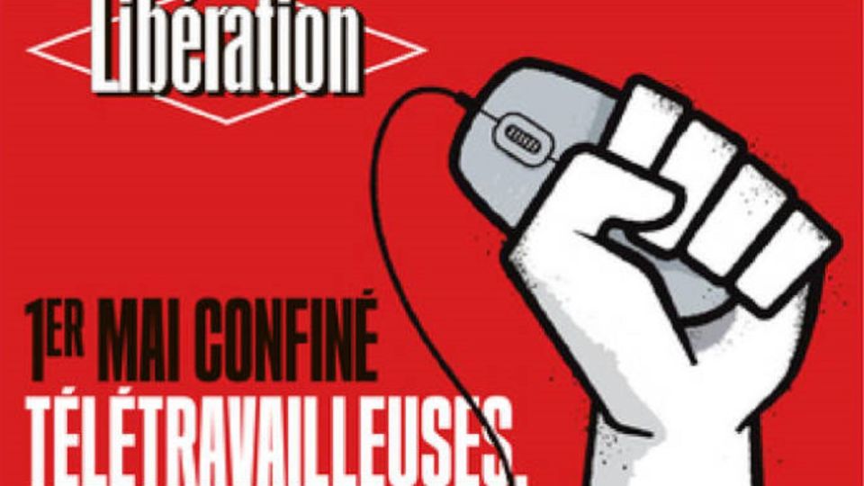 Asi refleja el diario Liberation el 1ro de mayo de 2020 en medio de la pandemia