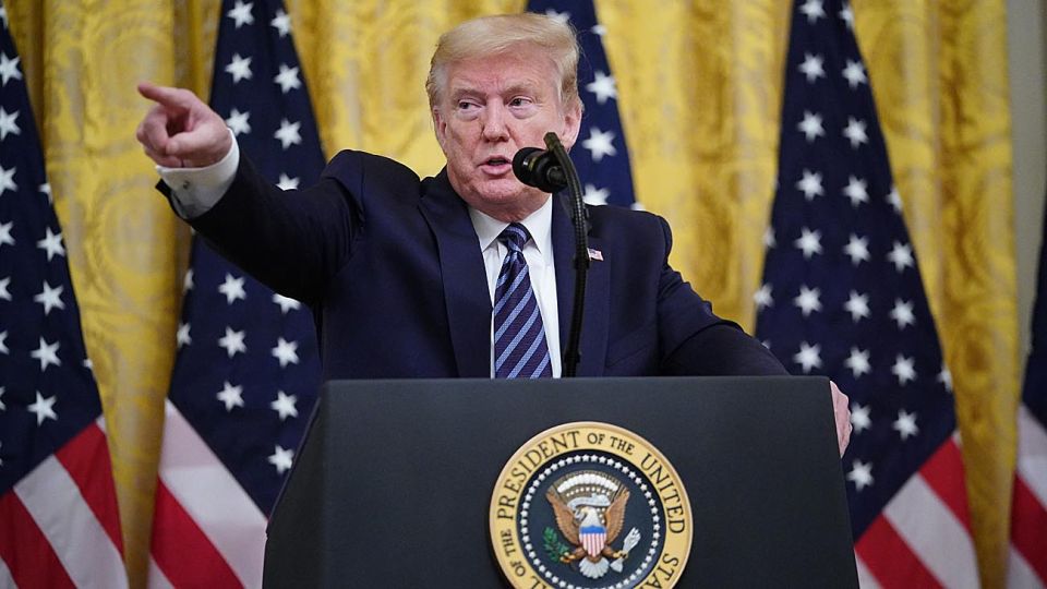 El presidente de Estados Unidos Donald Trump