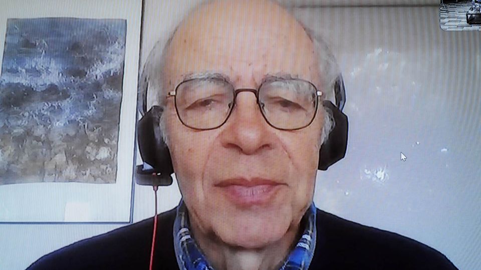 Peter Singer, en la entrevista con Jorge Fontevecchia.