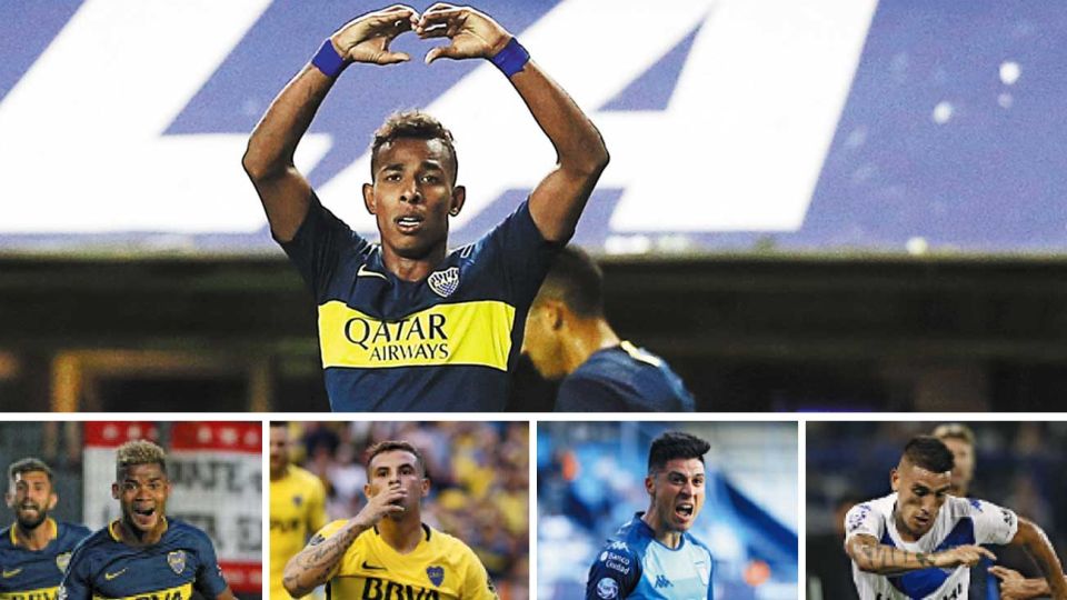 Sebastián Villa, Barrios y Cardona, de Boca; Cristaldo, de Racing, y Centurión, de Velez. Fueron acusados en algún momento de violencia de género.