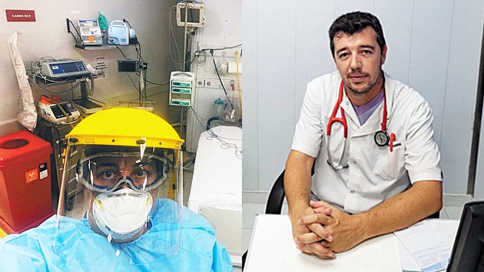“Astronauta”. Así dice la médica que la ven los pacientes con el equipo obligatorio de resguardo. De La Llosa espera el momento de volver con sus hijas.