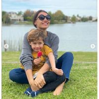 Pampita juega con sus hijos en cuarentena