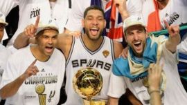 Tony Parker, Tim Duncan y Manu Ginóbili.