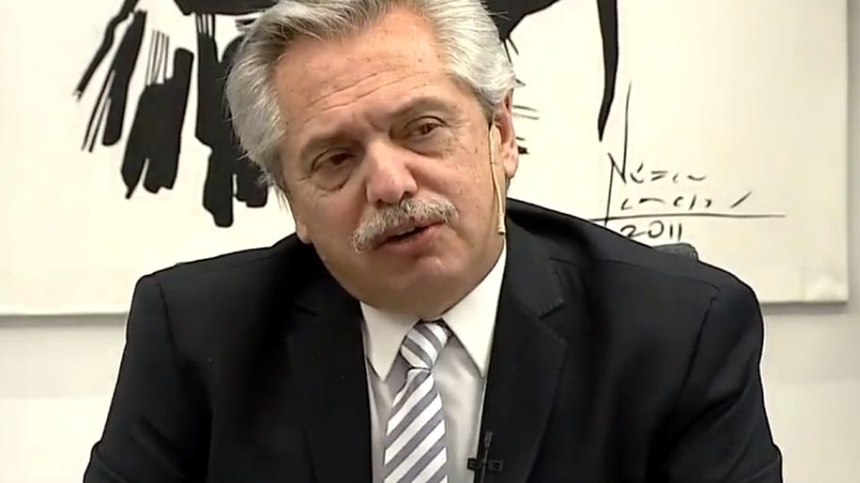 Alberto Fernández entrevistado en