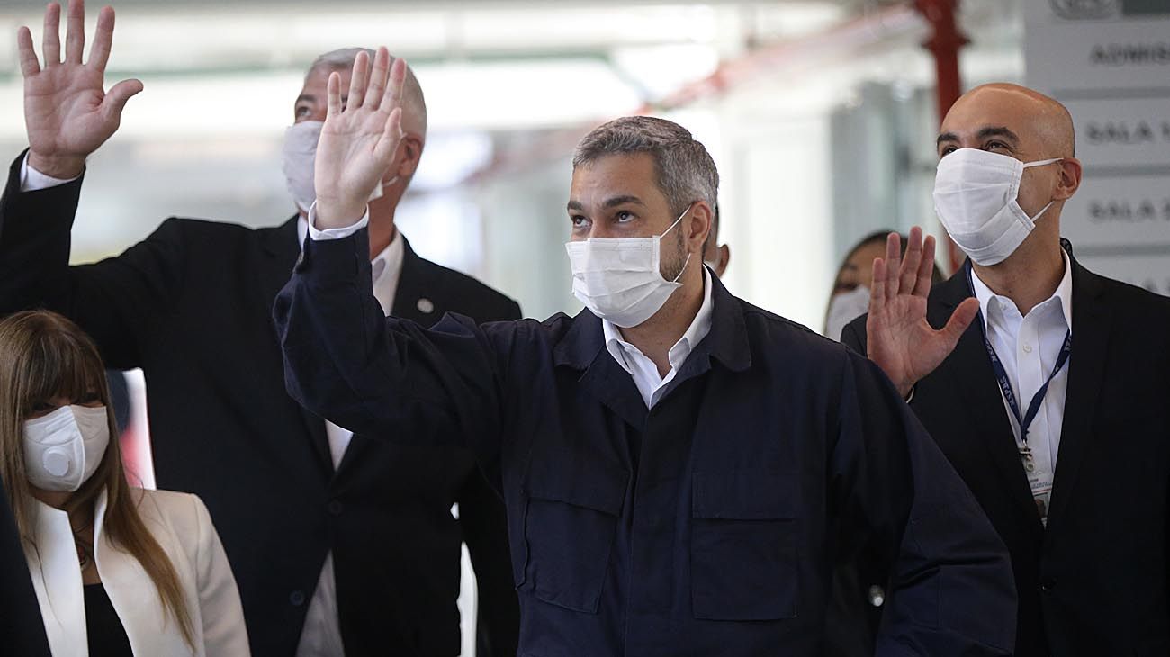 El presidente de Paraguay Mario Abdo Benítez