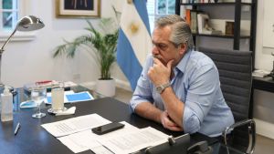 Alberto Fernández en la Quinta de Olivos.