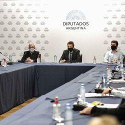 2020-05-05 - 20:44:00 hs.  Buenos Aires: Reunion de la comision de Labor Parlamentaria  Sergio Massa encabeza una reunión de la comision de Labor Parlamentaria, en la que participan autoridades de los distintos bloques legislativos, para definir el temario que llevaran a la sesion virtual que, segun acordaron, se convocara el próximo jueves. | Foto:telam