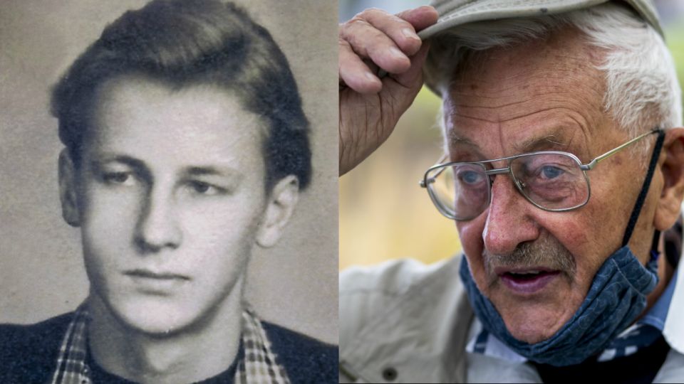 Lutz Rackow, de Alemania: a los 18 años y hoy, a los 88