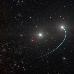 Quienes encontraron evidencias de la presencia del agujero negro lo lograron rastreando a sus dos estrellas compañeras.