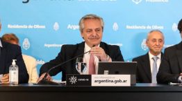 Alberto Fernández en conferencia de prensa.
