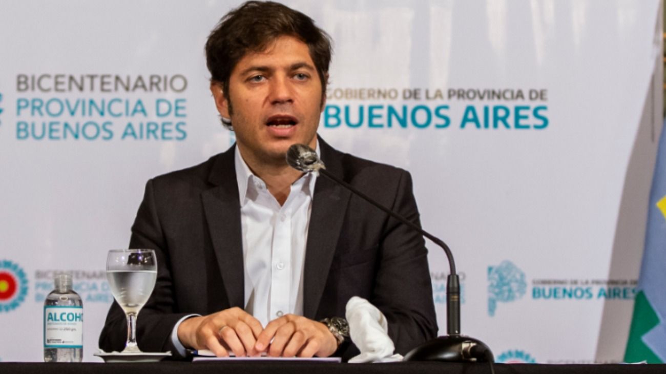 El gobernador de la provincia de Buenos Aires Axel Kicillof.