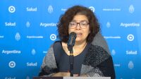 La secretaria de Acceso a la Salud, Carla Vizzotti, en el informe matutino sobre coronavirus.