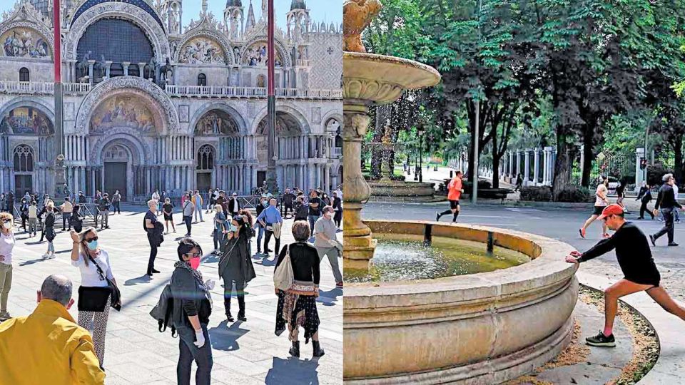 Fuego cruzado. Sánchez y Conte exigen criterios sanitarios para comenzar a levantar las restricciones. Madrid se recupera de a poco. En Venecia piden más velocidad en la apertura.