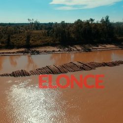 Quedó a la vista la malla protectora del Tünel Subfluvial en el río Paraná.