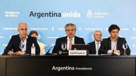 Larreta, Fernández y Kicillof