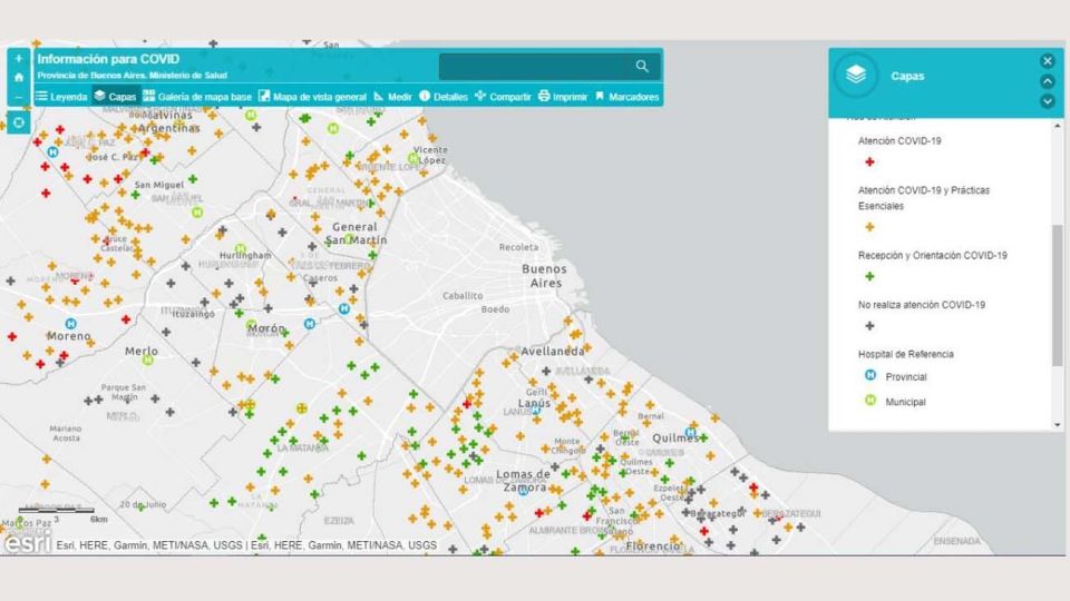 Mapa coronavirus provincia