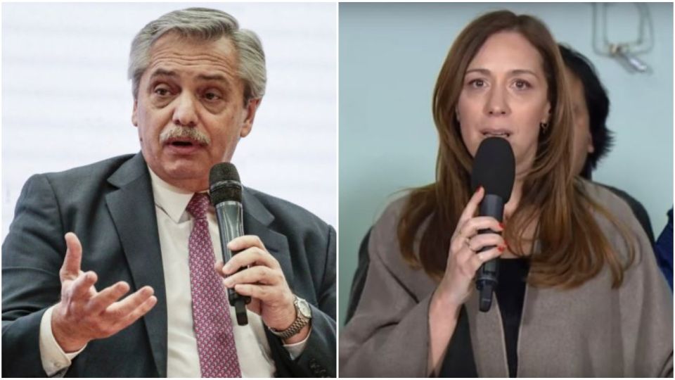 Alberto Fernández y María Eugenia Vidal.