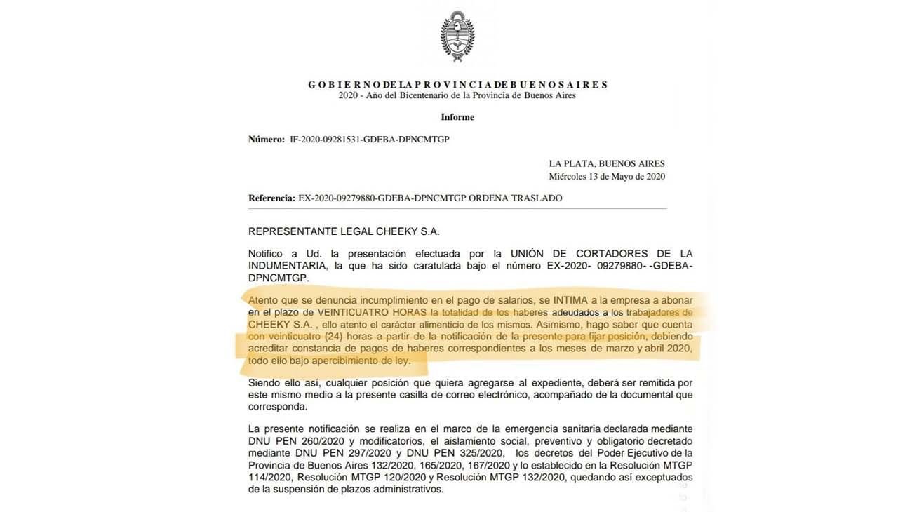 Documento Gobierno de la Provincia de Buenos Aires