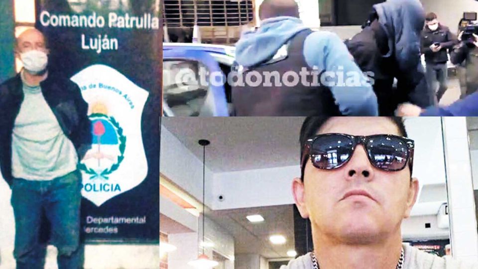 Horror. Baladía mató y descuartizó al jardinero Miguel Pereyra (der. abajo.) en Morón. Lo detuvieron en Luján.