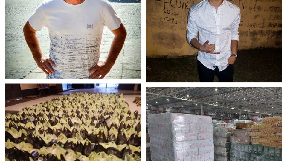 DONACIÓN. Este lunes comenzará el reparto de los bolsones de alimentos.