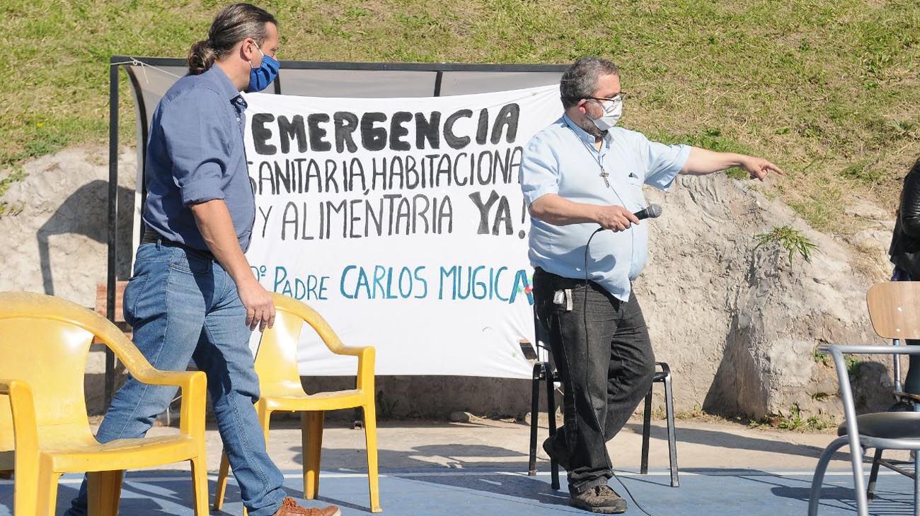 EN LA PARROQUIA CRISTO OBRERO, ANTE EL ABANDONO DEL GOBIERNO DE LA CIUDAD PEDIMOS LA INTERVENCIóN DEL ESTADO NACIONAL PARA FRENAR LA CURVA EXPONENCIAL QUE SE ESTá PRODUCIENDO EN EL BARRIO PADRE MUGICA