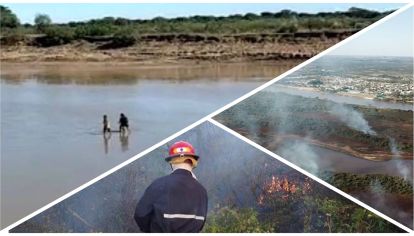 Goya: a la bajante se suman incendios intencionales.