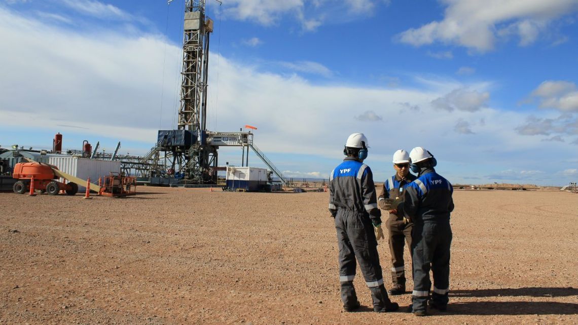 A YPF drilling operation in Vaca Muerta.