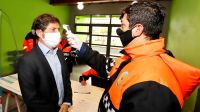 Kicillof se toma la temperatura en cada actividad que realiza-20200519
