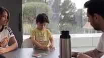 El tierno video de Mateo, el hijo de Lionel Messi y Antonella, aprendiendo a jugar al "UNO"