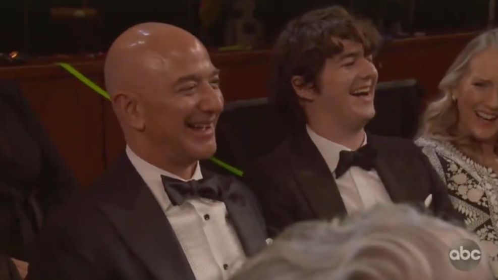 Jeff Bezos en la última entrega de los premios Oscar