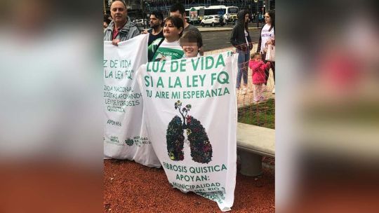 Ramiro peleando para que salga la ley de Fibrosis Quística