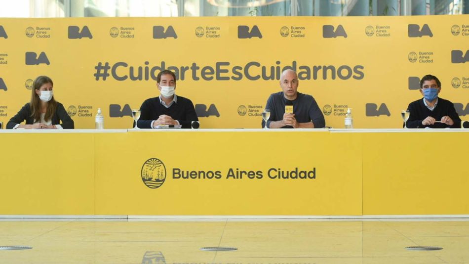 Rodriguez Larreta y sus funcionarios con barbijos-20200520