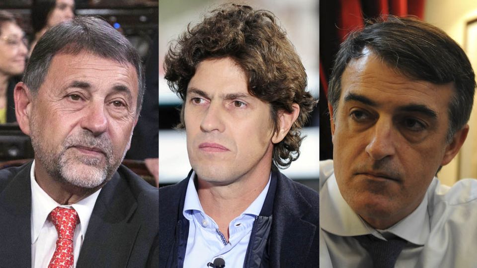 Carlos Caserio, Martin Lousteau y Esteban Bullrich