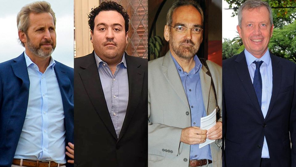 Rogelio Frigerio, Antonio Carambia, Fernando Iglesias, y Emilio Monzó