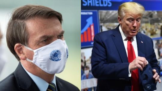Bolsonaro y Trump recomiendan la hidroxicloroquina como remedio para el coronavirus.